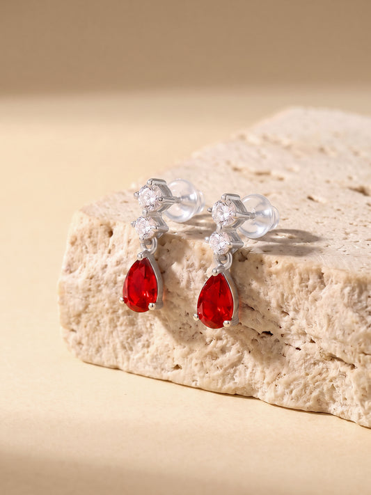 Silver We Fell in Love Earrings