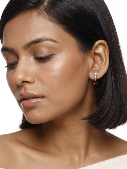 Silver We Fell in Love Earrings