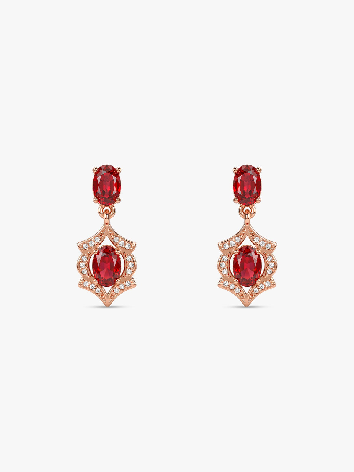 Rose Gold Pretty Woman Earrings
