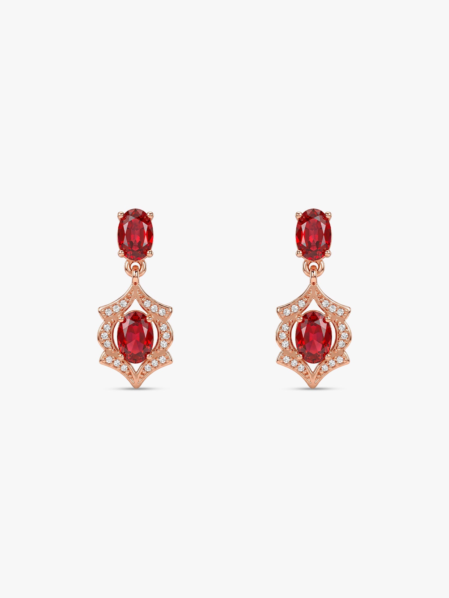 Rose Gold Pretty Woman Earrings