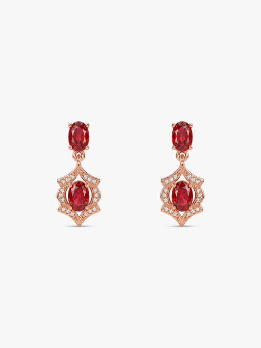 Rose Gold Pretty Woman Earrings