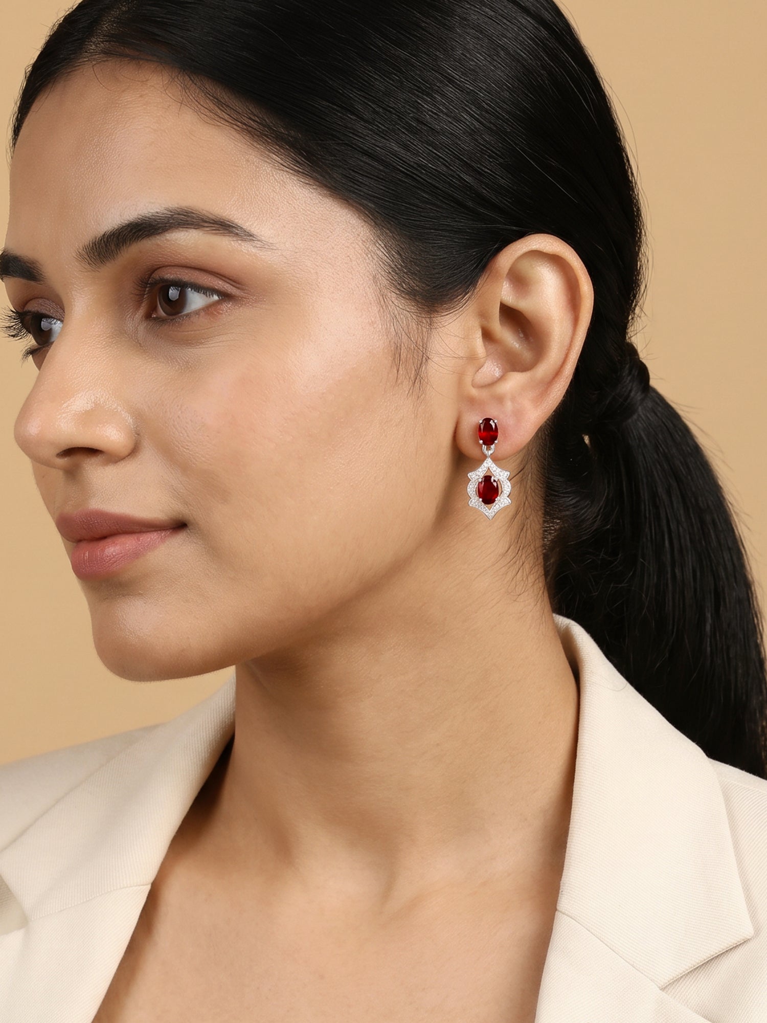 Rose Gold Pretty Woman Earrings