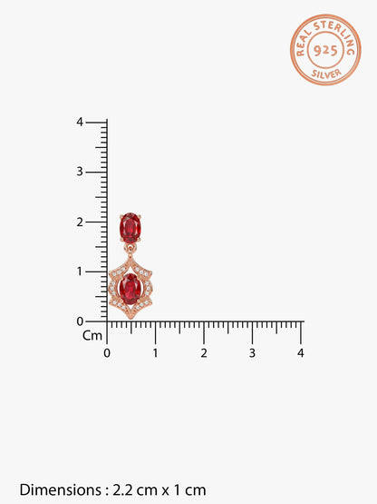 Rose Gold Pretty Woman Earrings