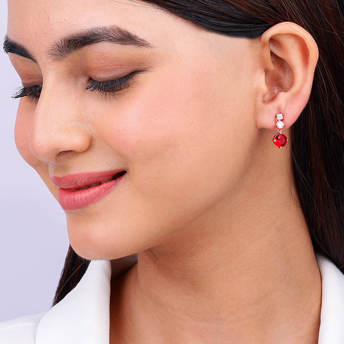 Rose Gold Lovely Earrings