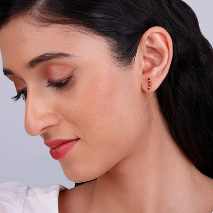 Rose Gold Love Quartet Earrings