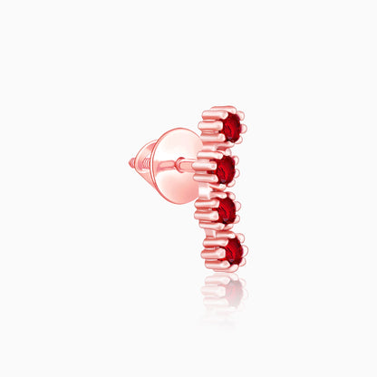 Rose Gold Love Quartet Earrings