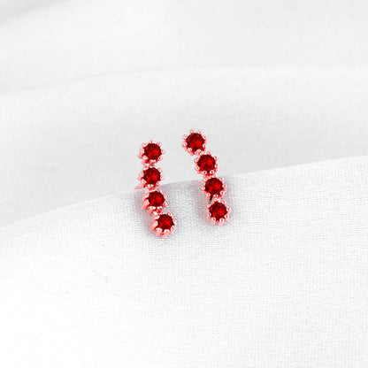 Rose Gold Love Quartet Earrings