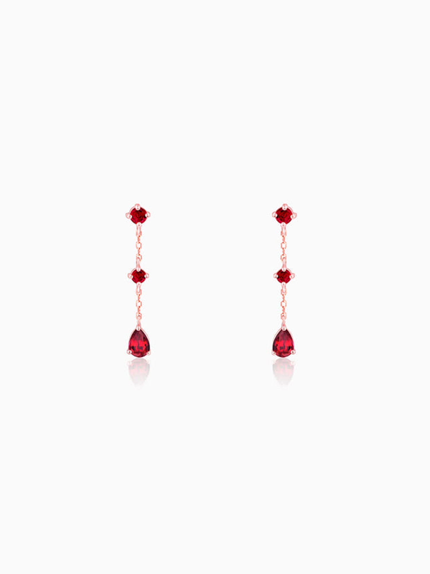 Rose Gold Queen of Love Earrings