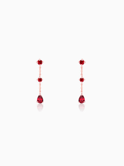 Rose Gold Queen of Love Earrings