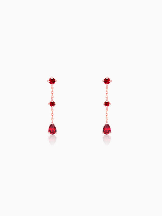 Rose Gold Queen of Love Earrings