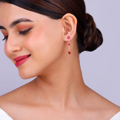 Rose Gold Queen of Love Earrings