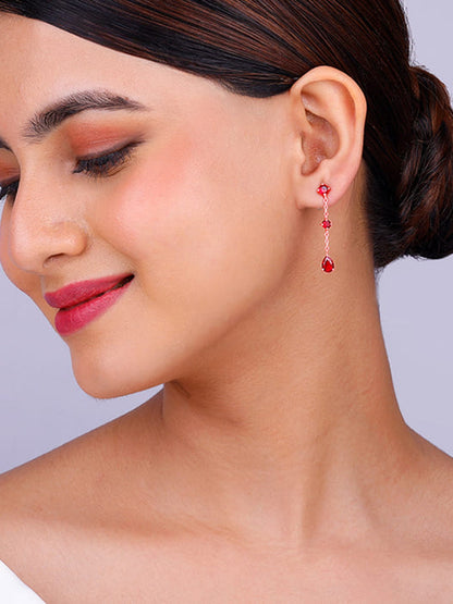 Rose Gold Queen of Love Earrings
