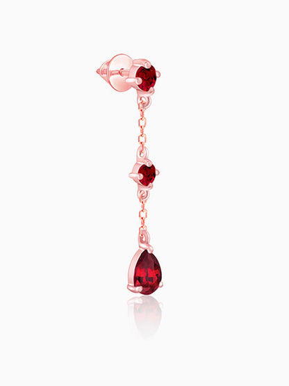 Rose Gold Queen of Love Earrings