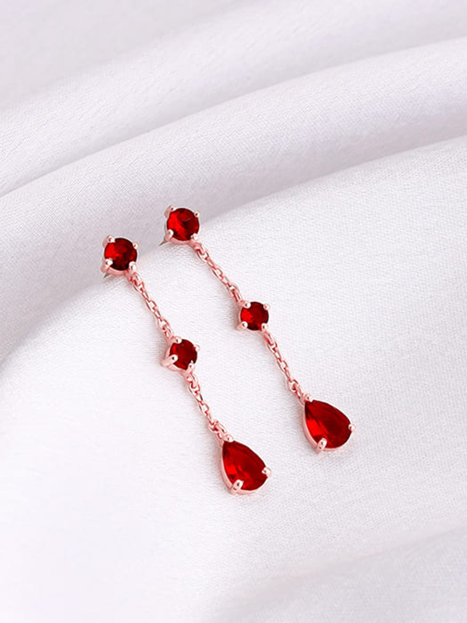 Rose Gold Queen of Love Earrings