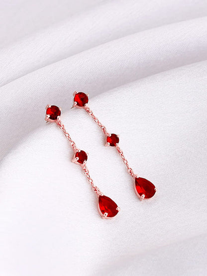 Rose Gold Queen of Love Earrings