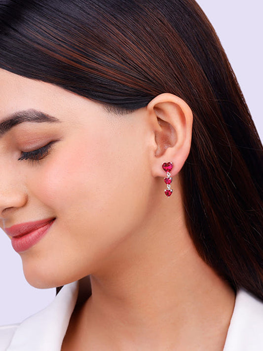 Silver Stay With Me Earrings