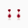 Rose Gold Love in Pink Earrings