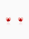 Rose Gold Cute Love Studs
