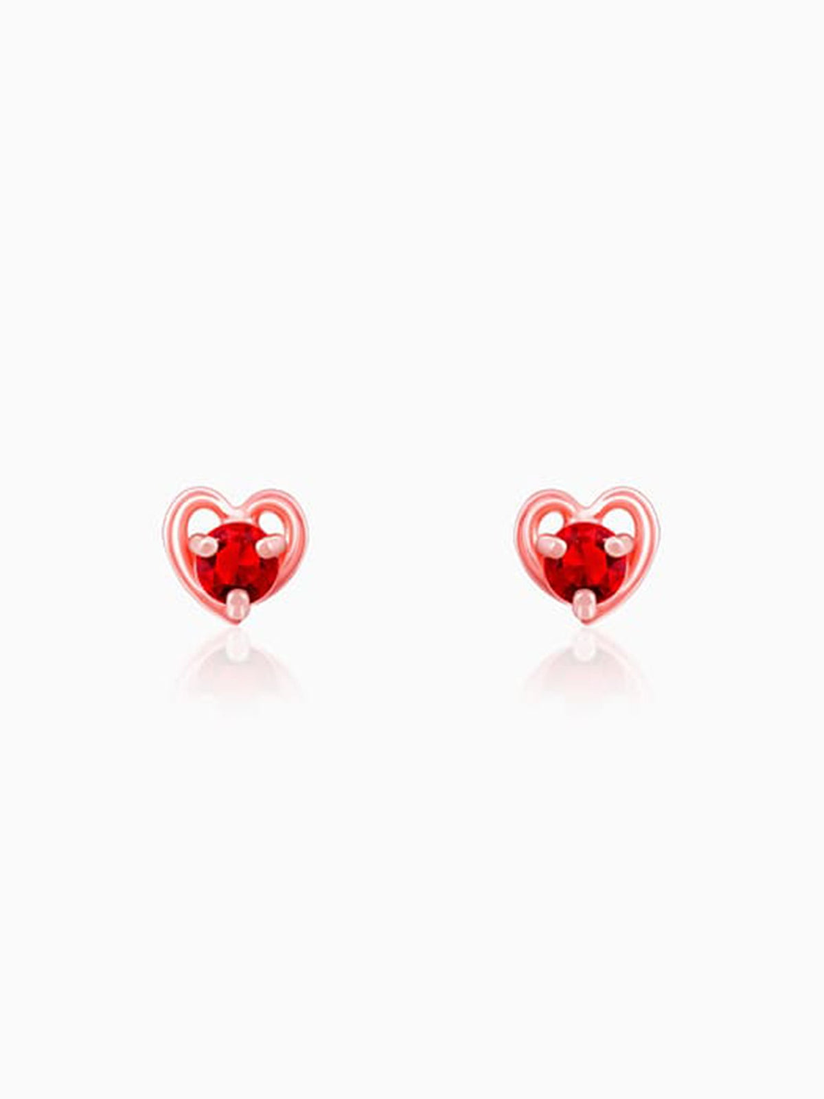 Rose Gold Cute Love Studs