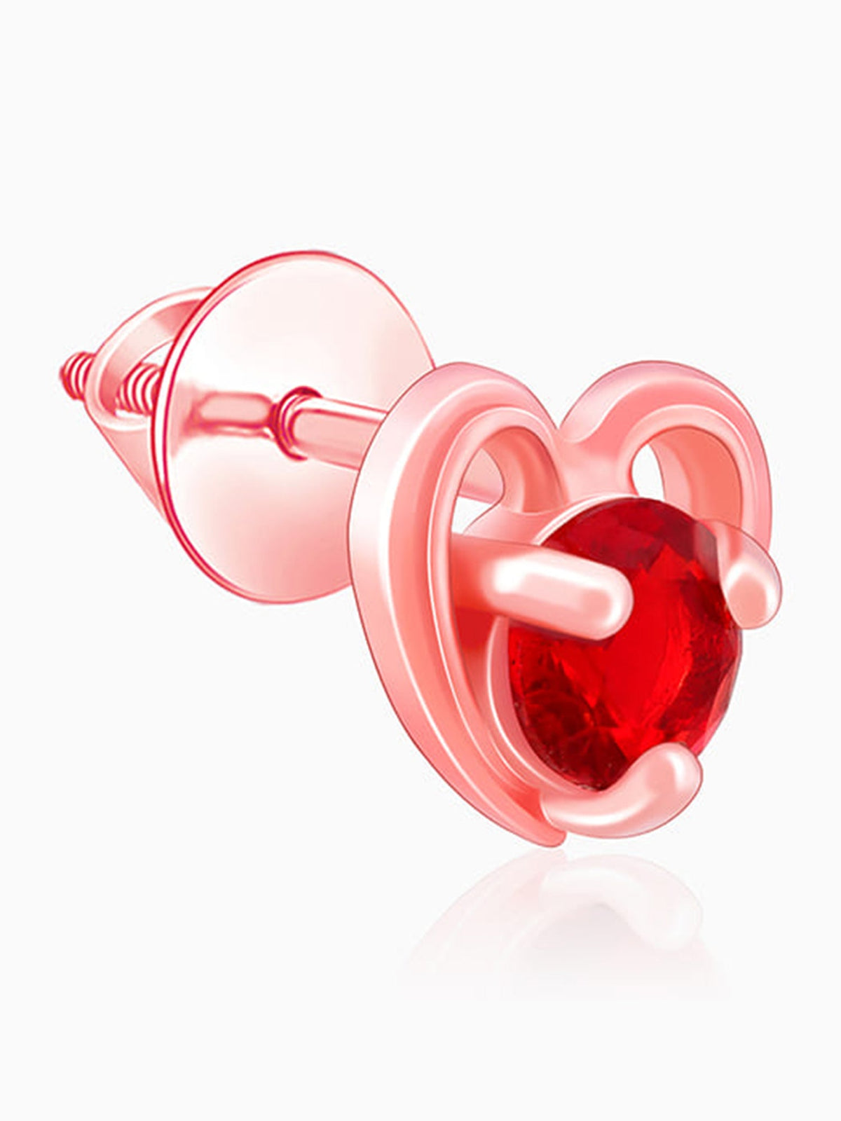Rose Gold Cute Love Studs