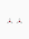 Silver Heart in Heart Earrings