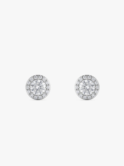 Silver Drizzle Drop Stud Earrings
