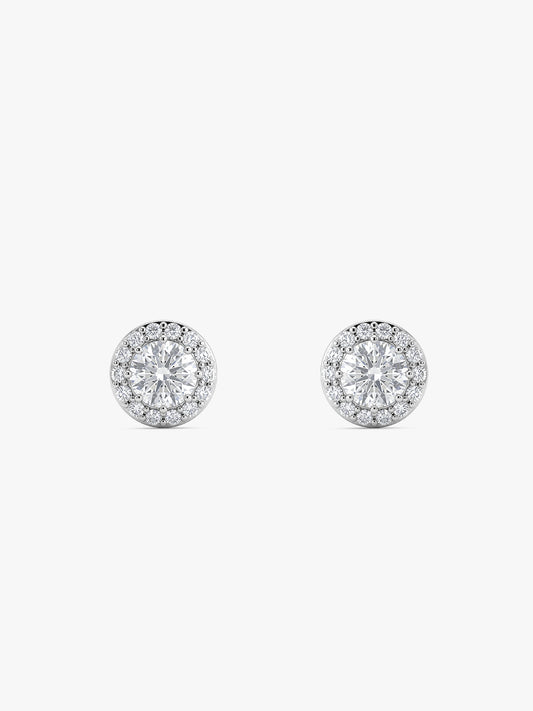 Silver Drizzle Drop Stud Earrings