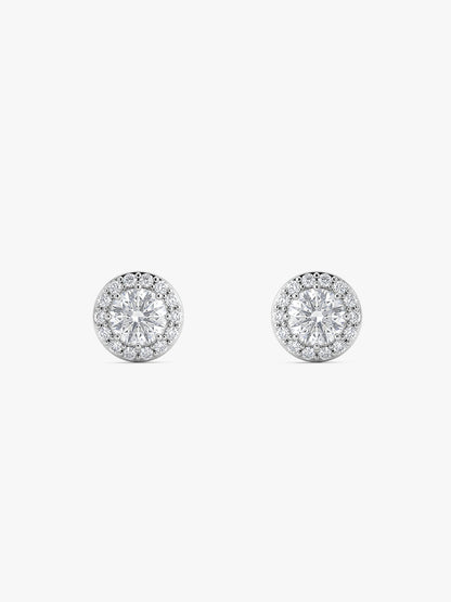 Silver Drizzle Drop Stud Earrings