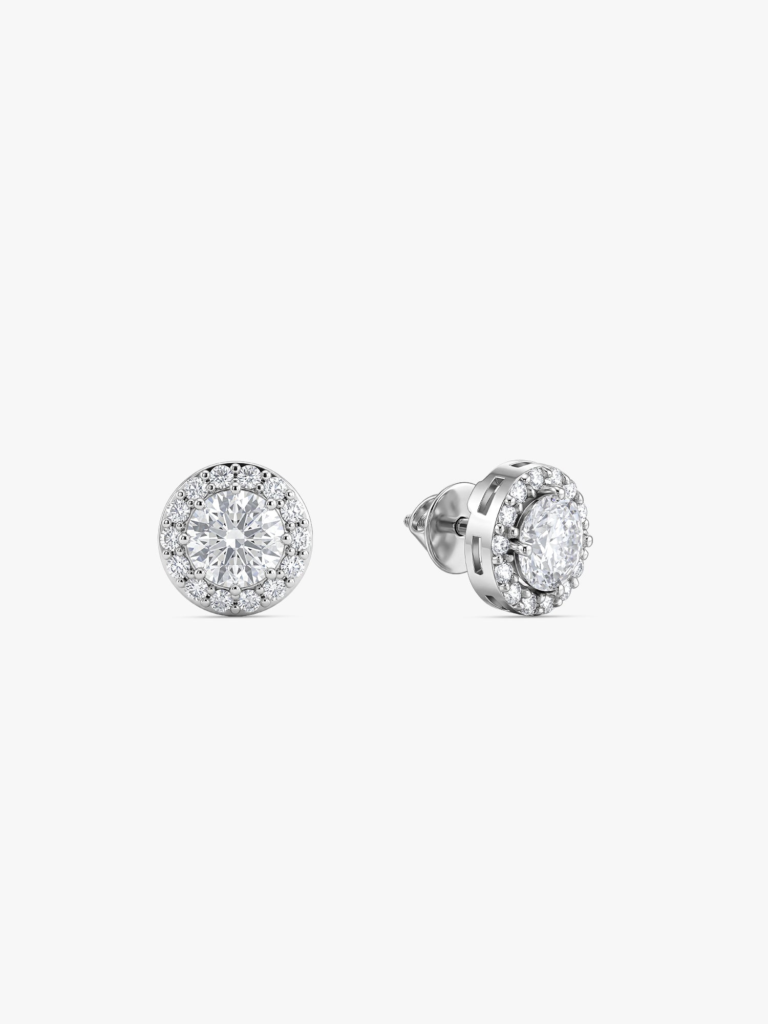 Silver Drizzle Drop Stud Earrings