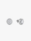 Silver Drizzle Drop Stud Earrings