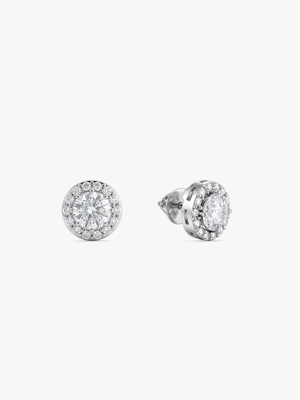 Silver Drizzle Drop Stud Earrings