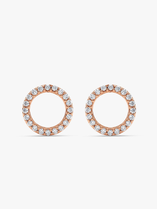 Rose Gold Connected for Life Earrings