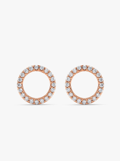 Rose Gold Connected for Life Earrings