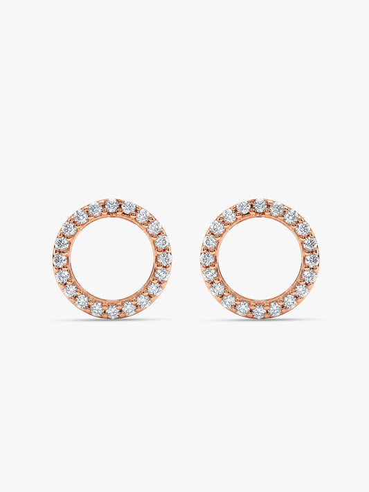 Rose Gold Connected for Life Earrings