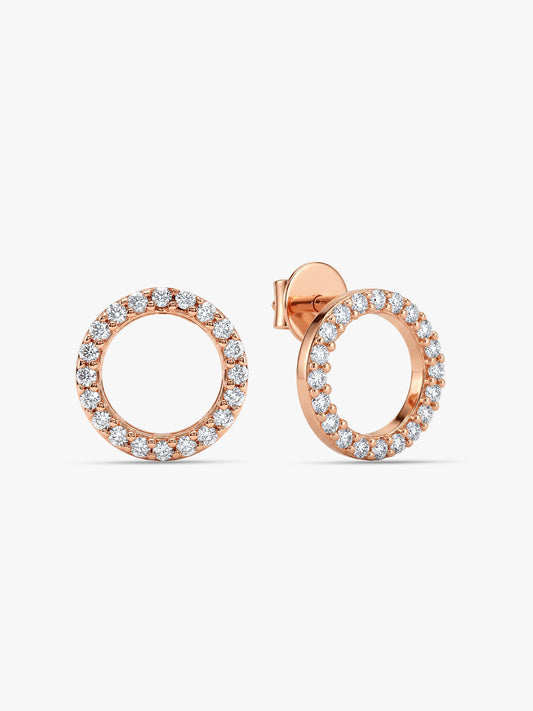 Rose Gold Connected for Life Earrings