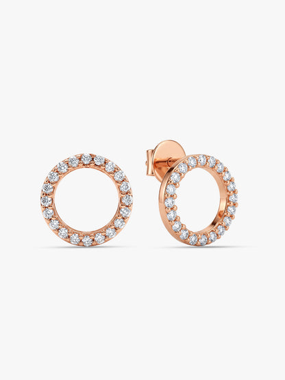 Rose Gold Connected for Life Earrings