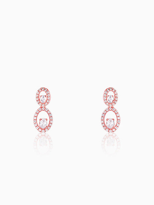 Rose Gold Eternal Love Earrings
