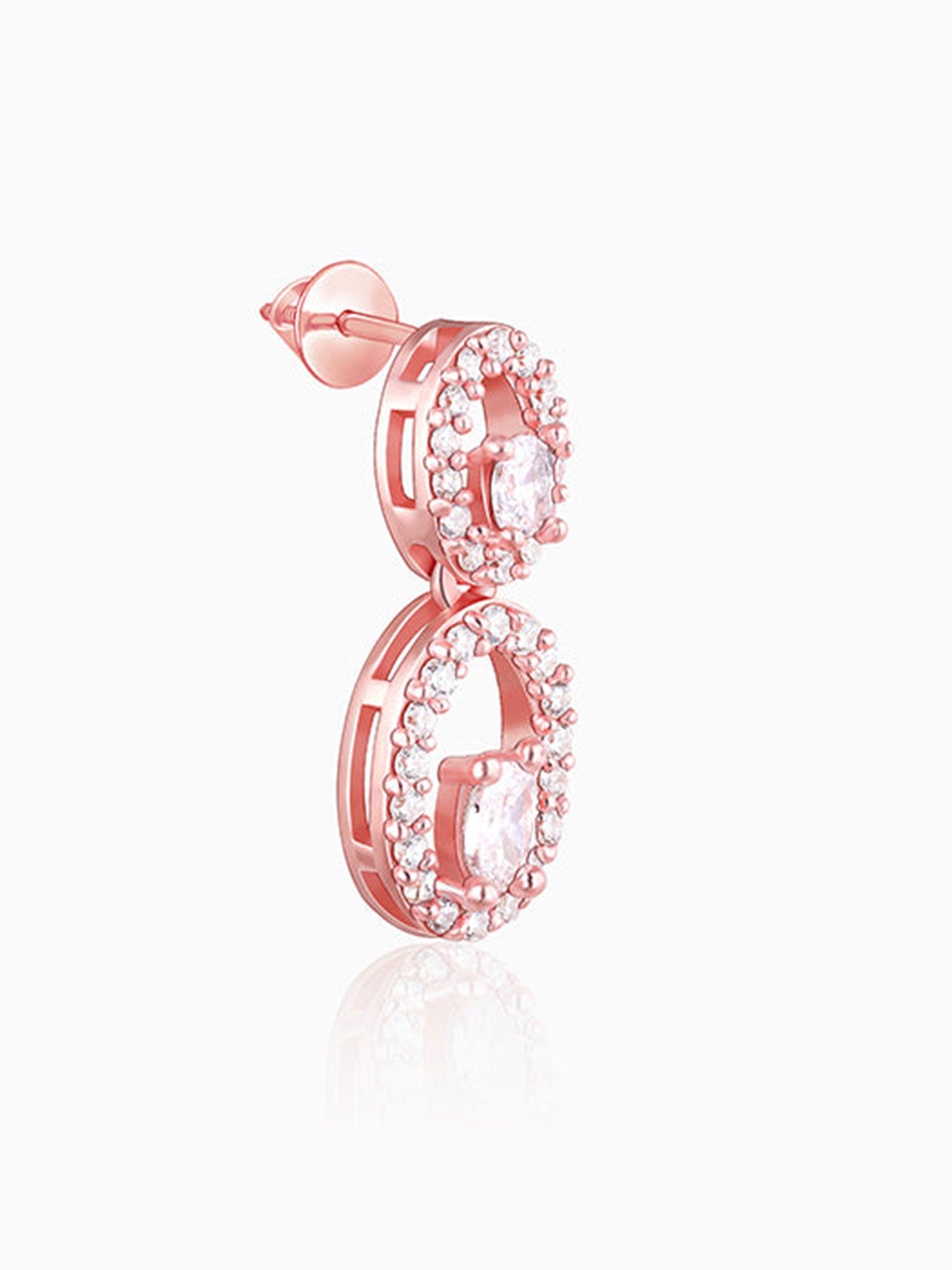 Rose Gold Eternal Love Earrings