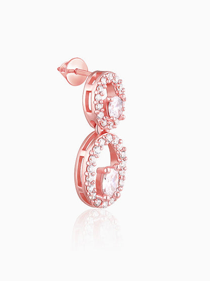 Rose Gold Eternal Love Earrings