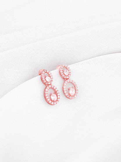 Rose Gold Eternal Love Earrings