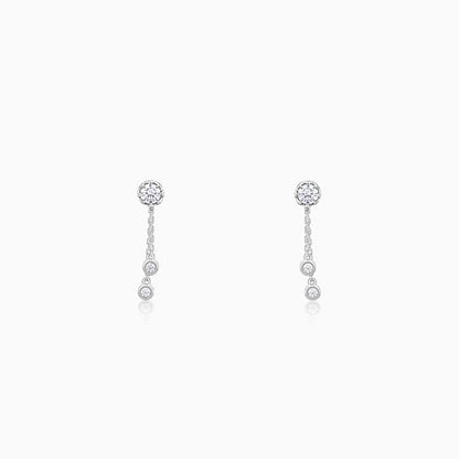 Silver Elegance On The Rise Earrings