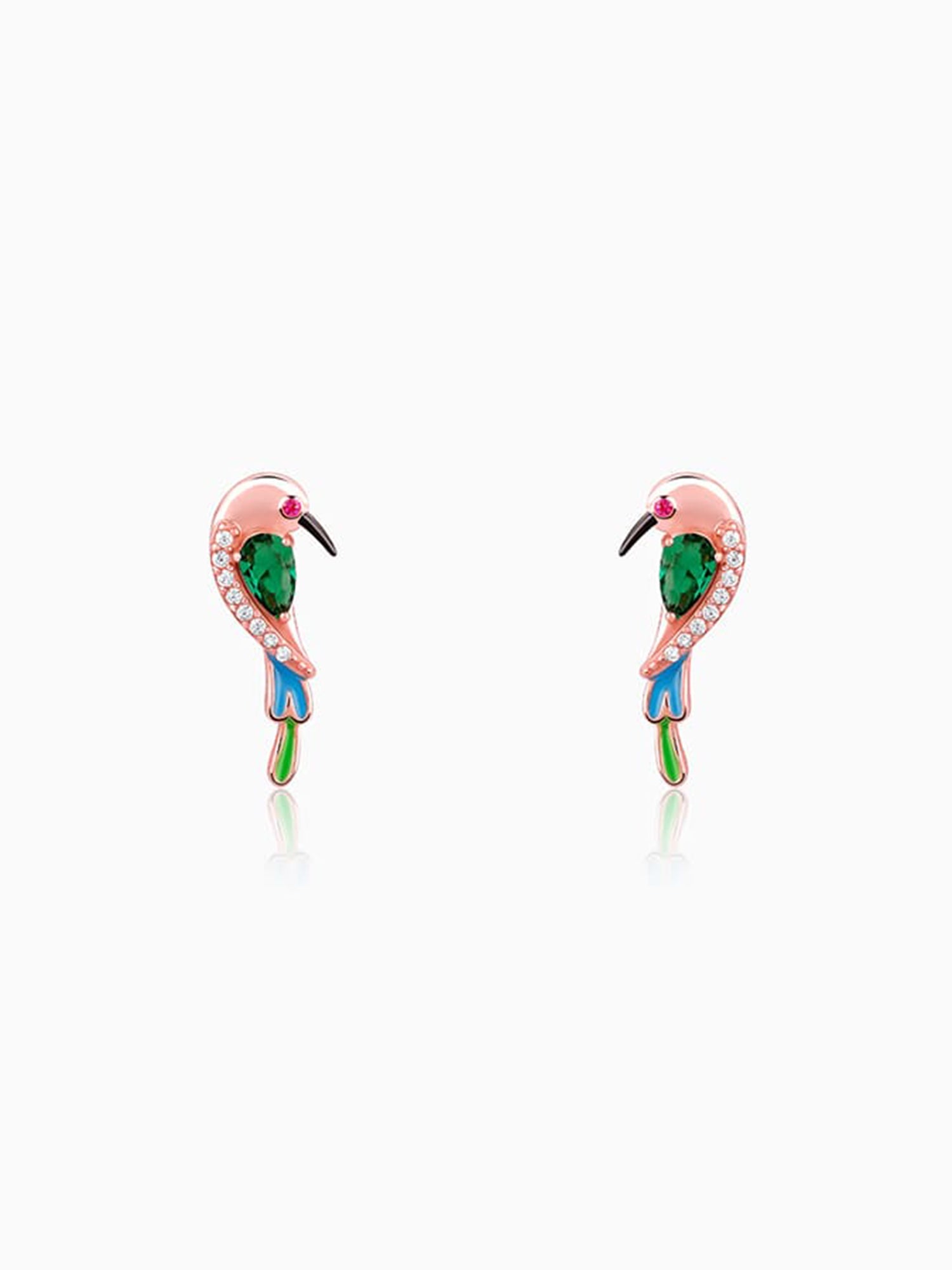 Rose Gold Bee Eater Earrings