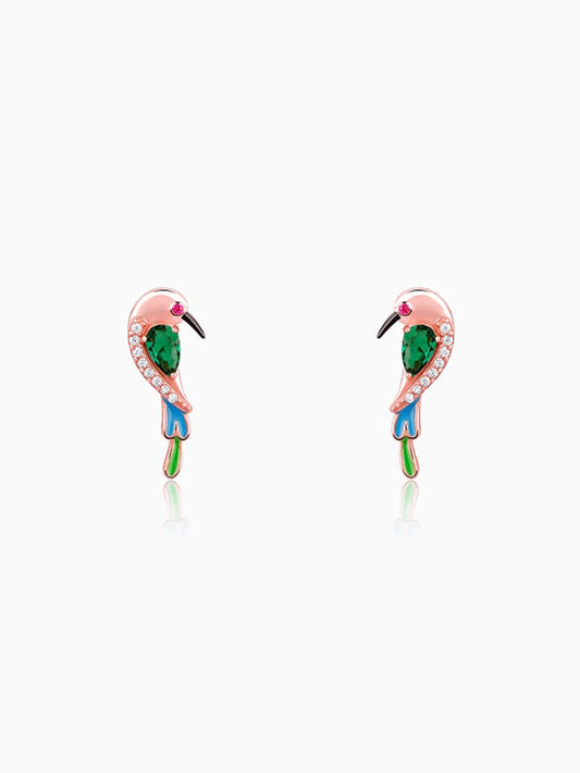 Rose Gold Bee Eater Earrings
