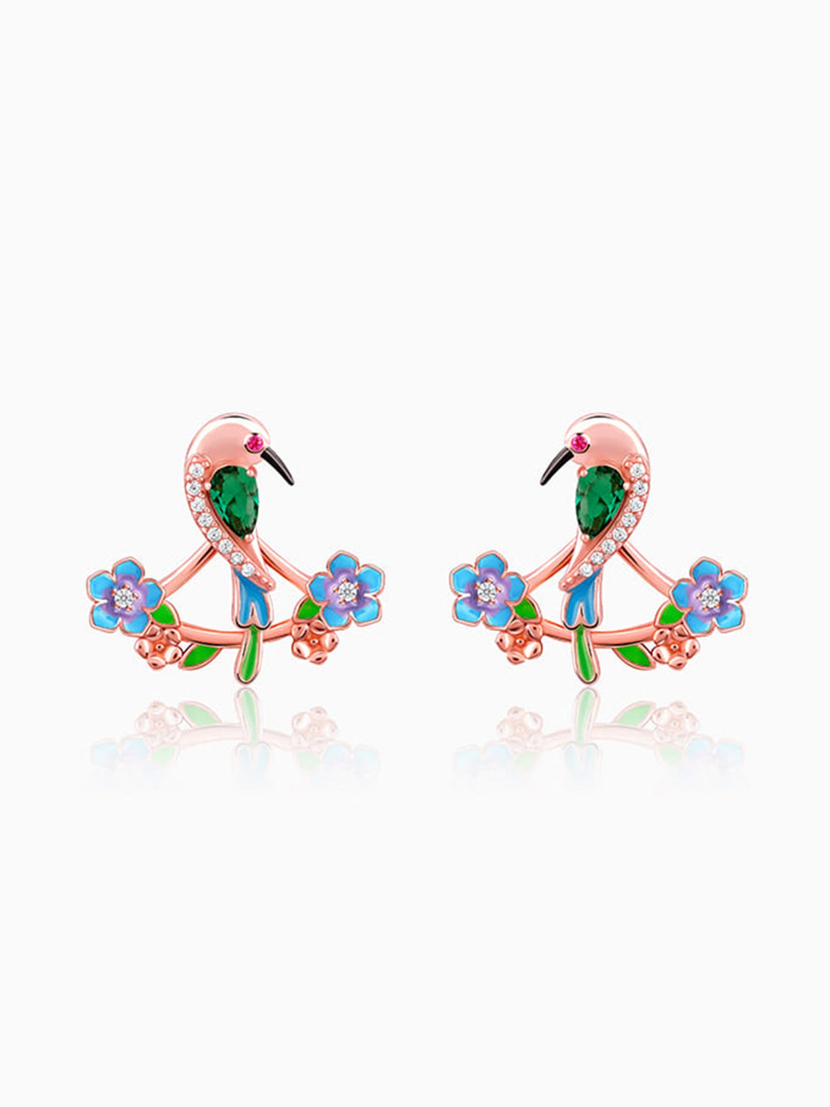 Rose Gold Bee Eater Earrings
