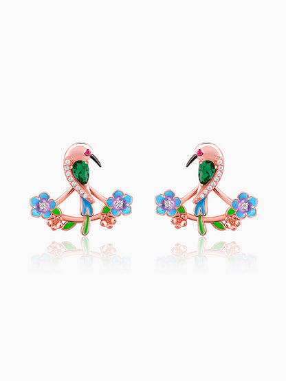 Rose Gold Bee Eater Earrings