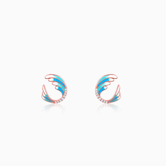 Rose Gold Spread Your Wings Earrings