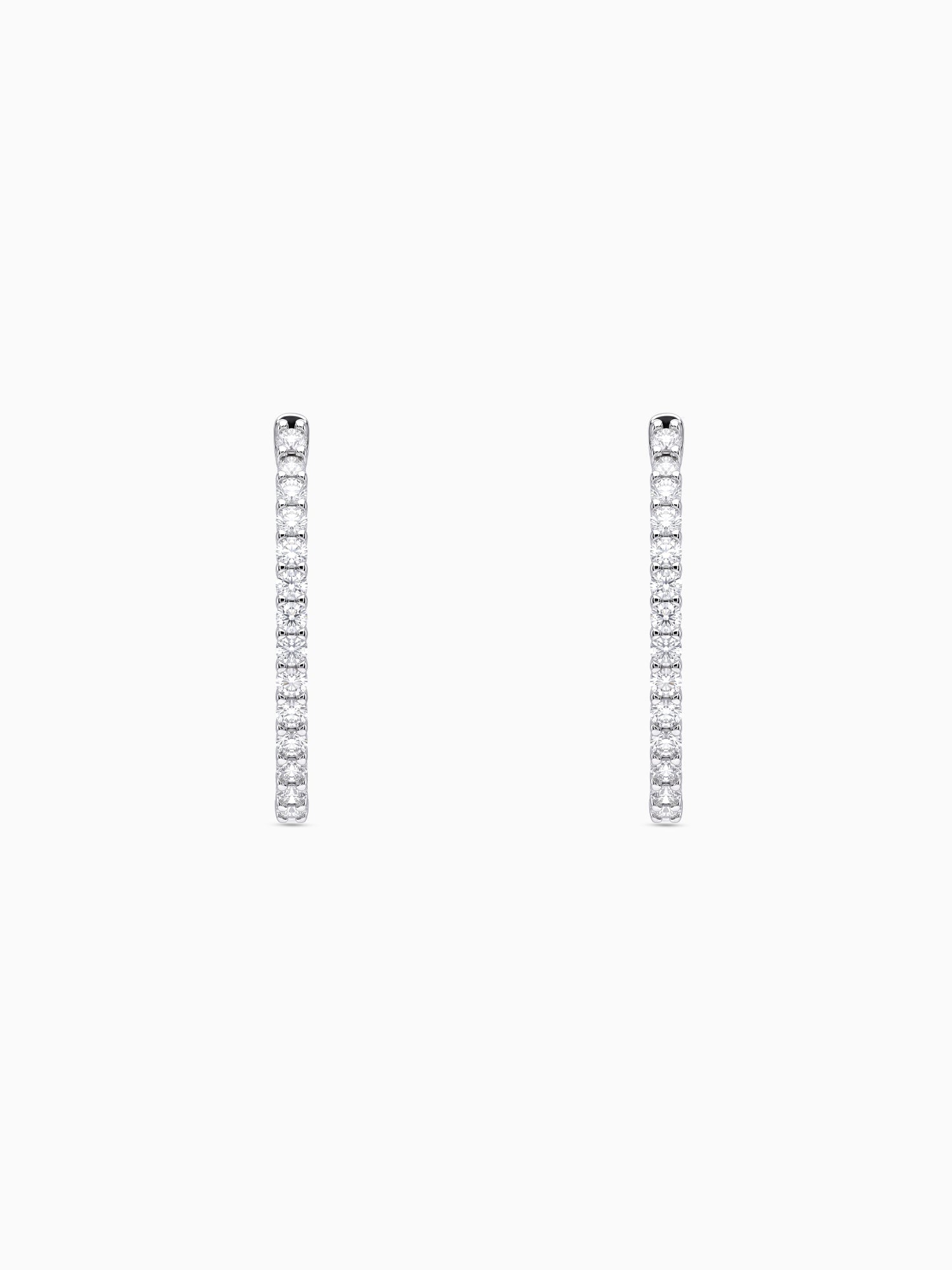 Silver Enchanted Eve Oval Hoops