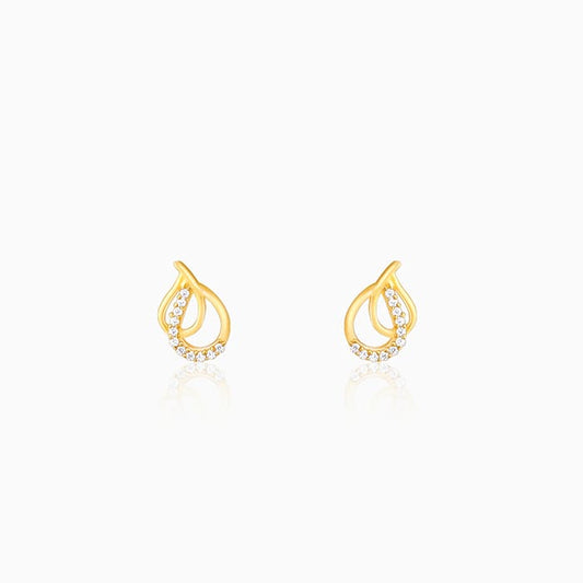 Golden Twin Pears Earrings