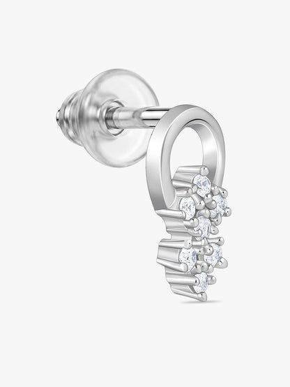 Silver Star Charm Earrings