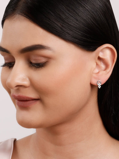 Silver Star Charm Earrings